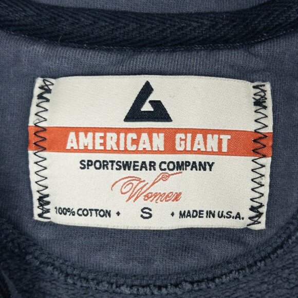 American Giant Sweatshirt Womens Small Full Zip Heavyweight Jacket Gray Made USA - Picture 2 of 14